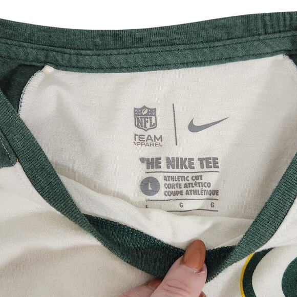 3 NIKE GREEN BAY PACKERS WOMENS T-SHIRTS LOT FITTED V-NECK FAN FOOTBALL SPORTS - Picture 4 of 11